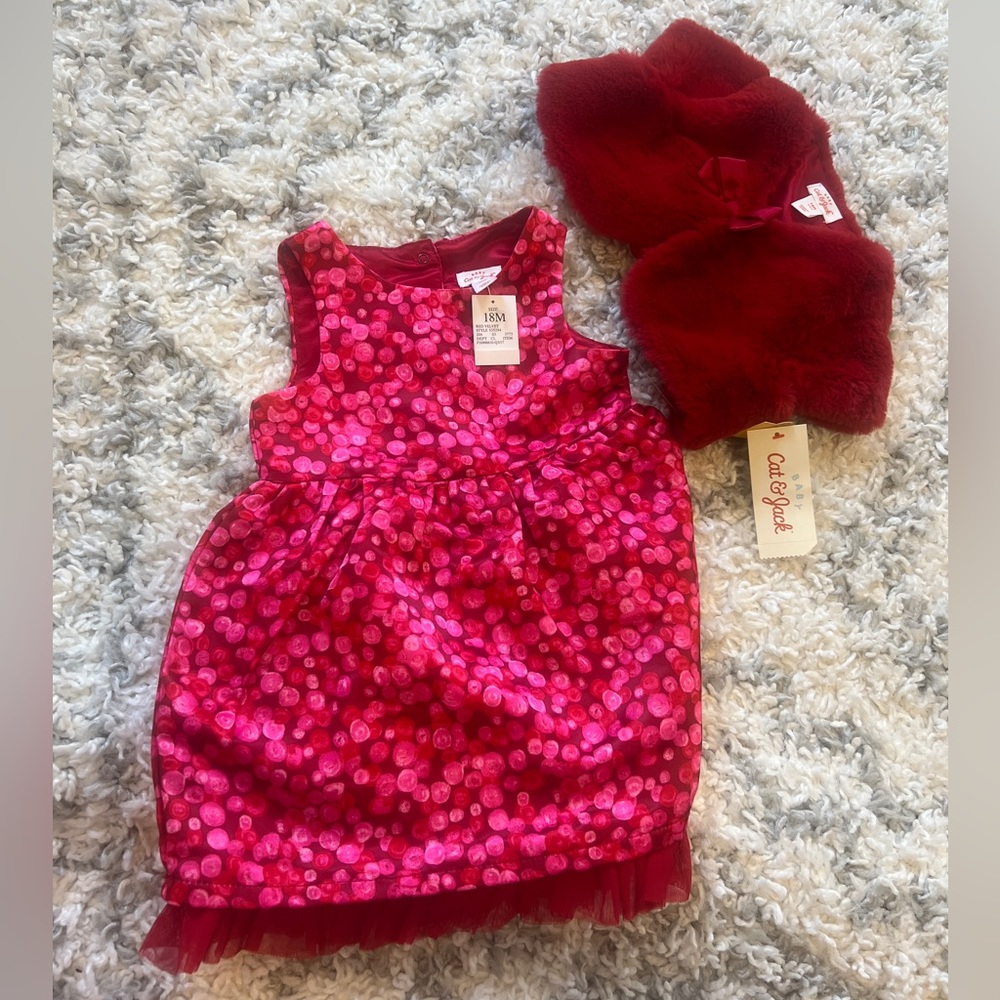 New with tags 18 month dress and cardigan set